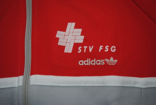 STV FSG SWISS GYMNASTICS FEDERATION ADIDAS MADE IN KOREA JACKET MENS VINTAGE 180 - Picture 2 of 8