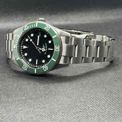 Custom Made 40mm Black Dial Starbucks® Sub Diver Style Mod NH35