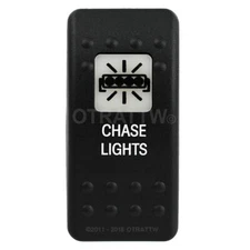 OTRATTW Carling Technologies Contura II Rocker only, CHASE LIGHTS, WHITE LENS