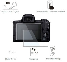 Canon EOS M50 0.4 mm Adhesion Display Protection Glass Screen Protector LC7634