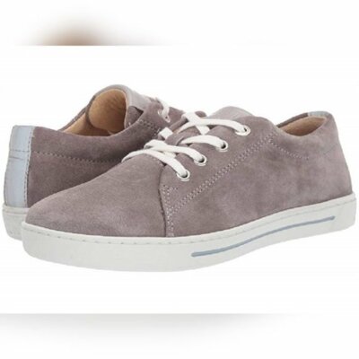 Birkenstock Kids Arran Sneaker Shoes Suede Leather Grey 33 NIB