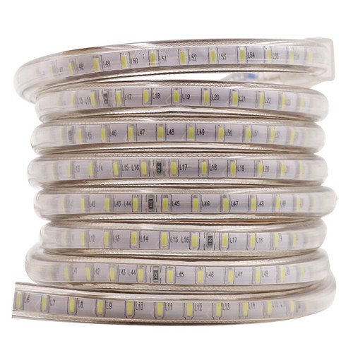 AC 220V 240V 3014 LED Strip Lights Dimmable Flexible Rope Band Lights Remote - Picture 10 of 13