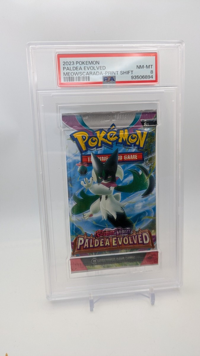 PSA 8 - Paldea Evolved - PRINT SHIFT ERROR PACK