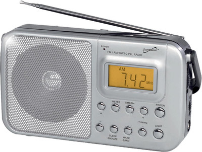 SC-1091 4 Band AM/FM/SW1-2 PLL Portable Radio with Digital LCD Display, Clock, A