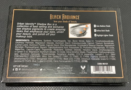 Black Radiance URBAN IDENTITY EYE PALETTE 10 Color Eyeshadow Color Luxe - Picture 4 of 6