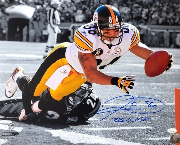 Hines Ward Autographed Signed Pittsburgh Steelers 16x20 "SB XL MVP" photo w JSA Witness COA 