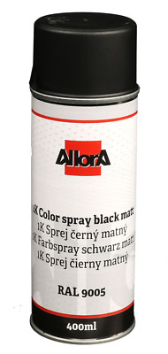 1K AllorA Spraydose Schwarz matt RAL 9005 Tiefschwarz Lackspray Spray 400 ml