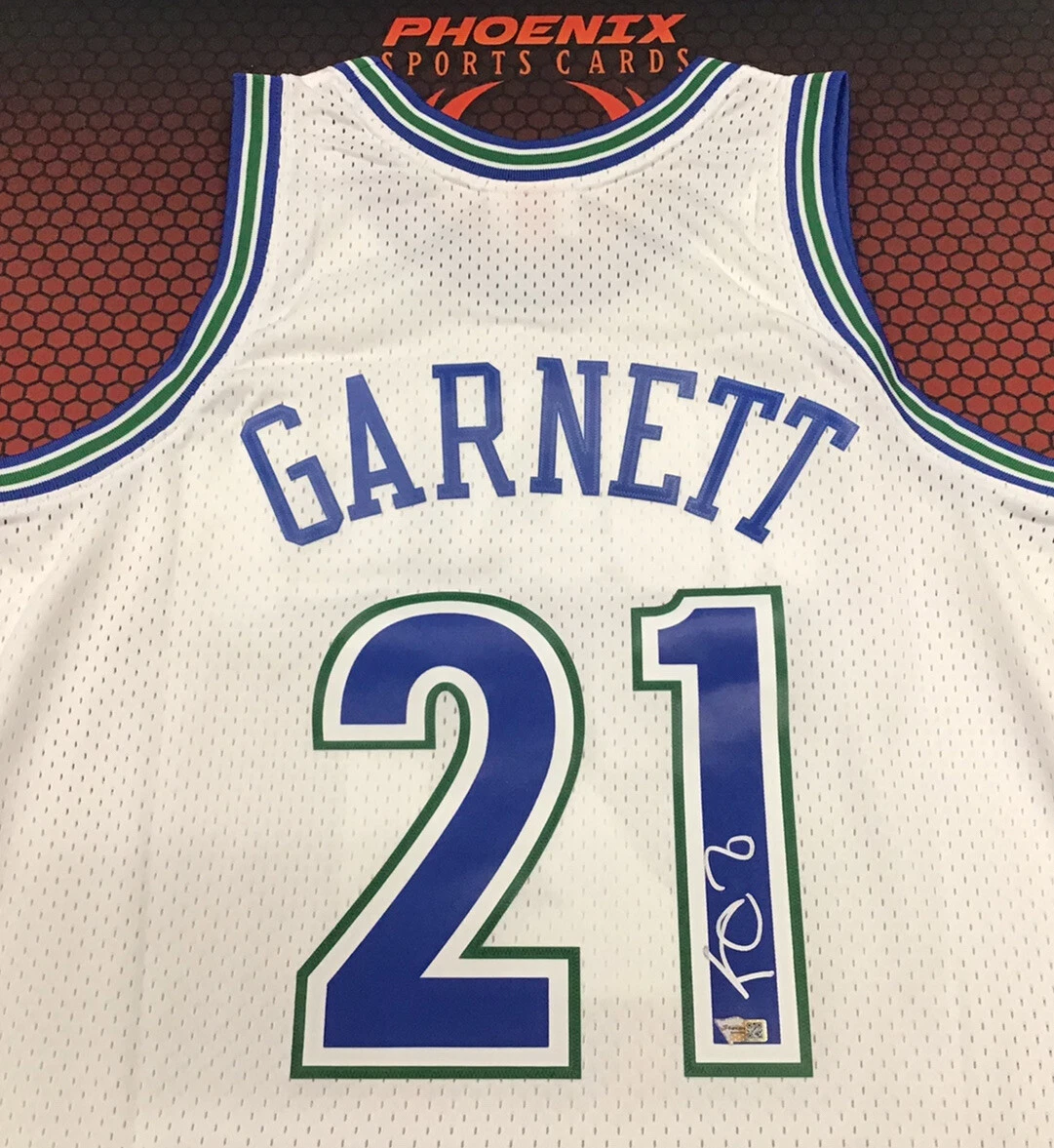 Fanatics Authentic Kevin Garnett Minnesota Timberwolves Autographed Blue Mitchell and Ness 1995 Hardwood Classic Swingman Jersey