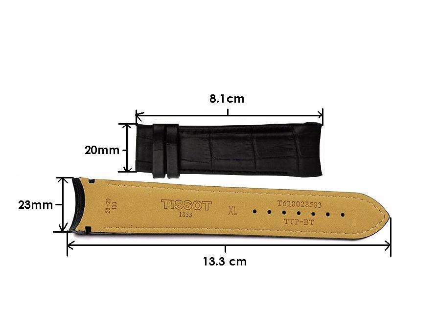TISSOT Black strap 23mm T610028583 Couturier XL T610.028.583 TISSOT Black strap 23mm T610028583 Couturier XL T610.028.583