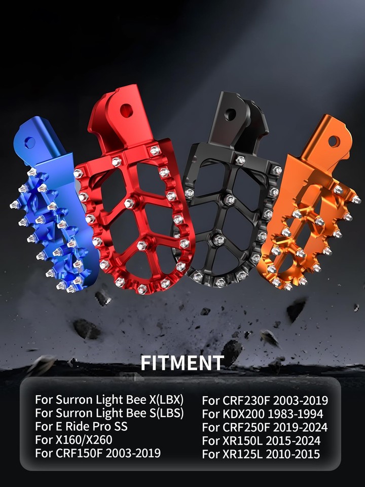 Mx Rides Electric Dirt Bike Foot Pegs Surron Light Bee X E Ride Pro JFG Racing ...