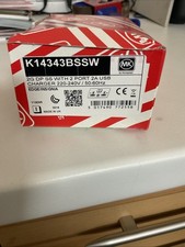 My USB DOUBLE SOCKET BRUSHED STAINLESS STEEL K14343bssw