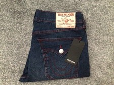 TRUE RELIGION Jeans RICKY SN FLAP STRAIGHT Men's Denim Pants Size 32x34 NWT