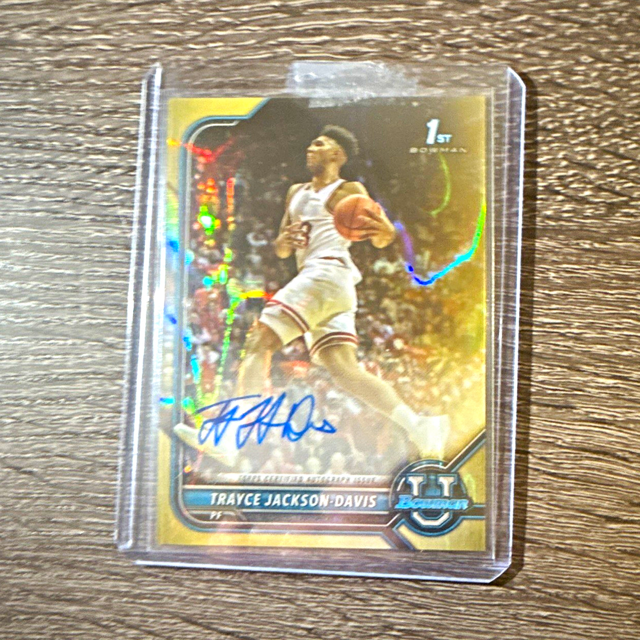 Topps 2021-22 Bowman U Chrome Trayce Jackson-Davis Auto BCPA-TJ /50