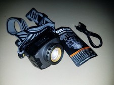 🆕 Braun 700 Lumen Adjustable Rechargeable LED Headlamp w/ USB Charging Cable