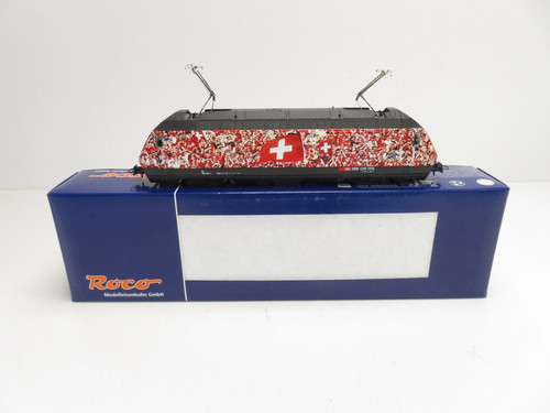 (DOD033) Roco 62396 E-Lok Serie Re 460 „Fußball EM 2008“ SBB, DSS DC, H0, OVP | Zustand: Gebraucht
