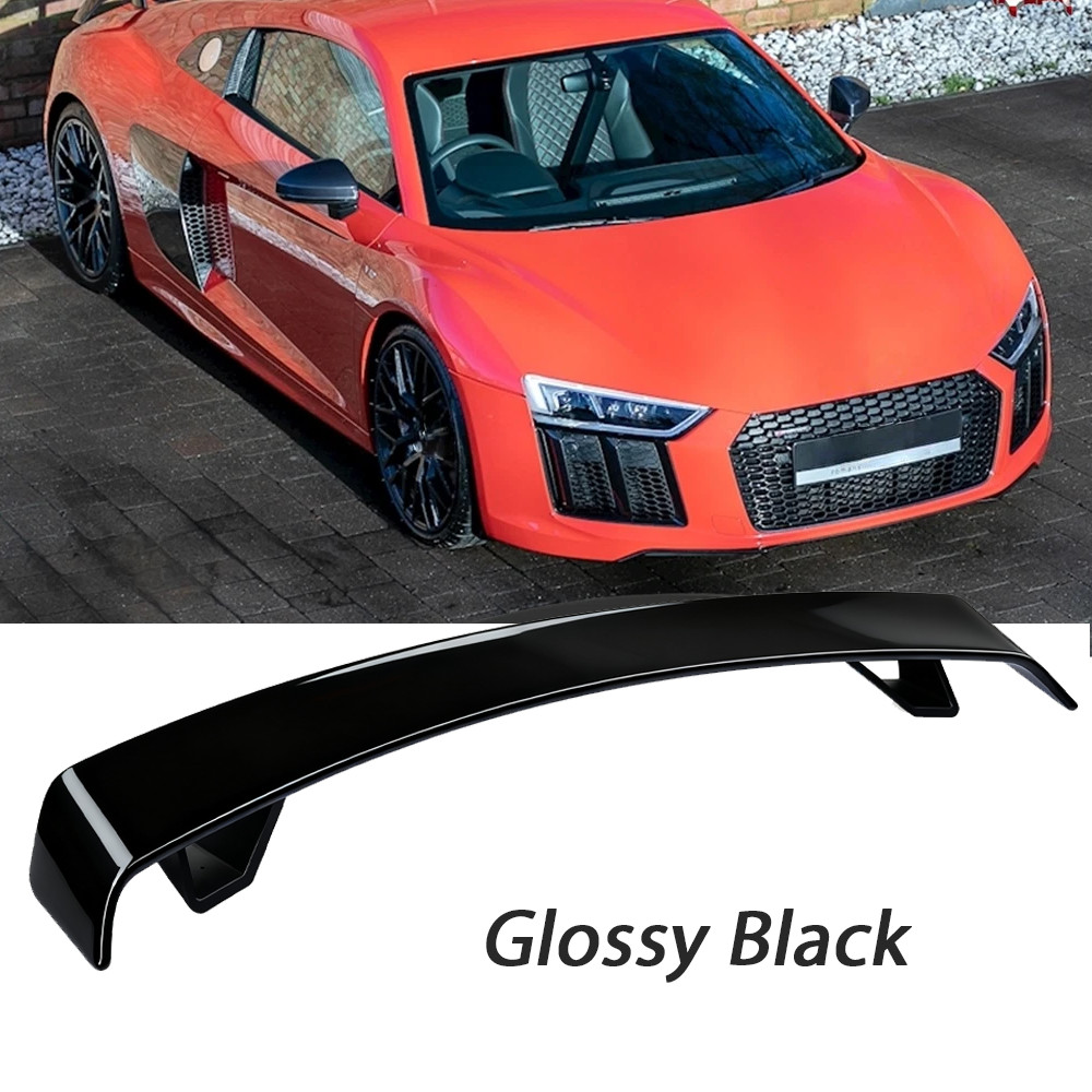 Glossy Black 52" Rear Spoiler Wing Truck GT-Style For Audi R8 Coupe 2020-24