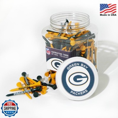 Team Golf Green Bay Packers 175 Pack 2-3/4 Golf Tees Plastic