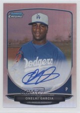 2013 Bowman Chrome Prospects Refractor 58/500 Onelki Garcia #BCA-OG Auto g4i