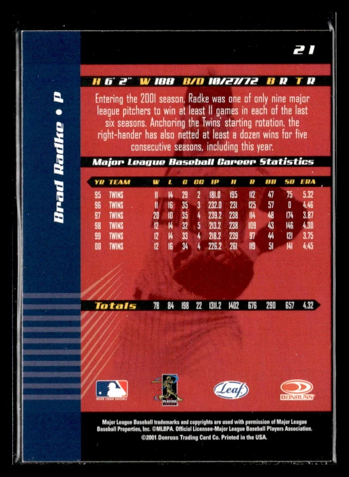 2001 Leaf Limited Baseball Pick Your Card - Image 2 of 2
