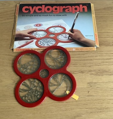 Vintage Cyclograph Zeichnungsmuster 70er Jahre + Anleitung & Box - gebraucht