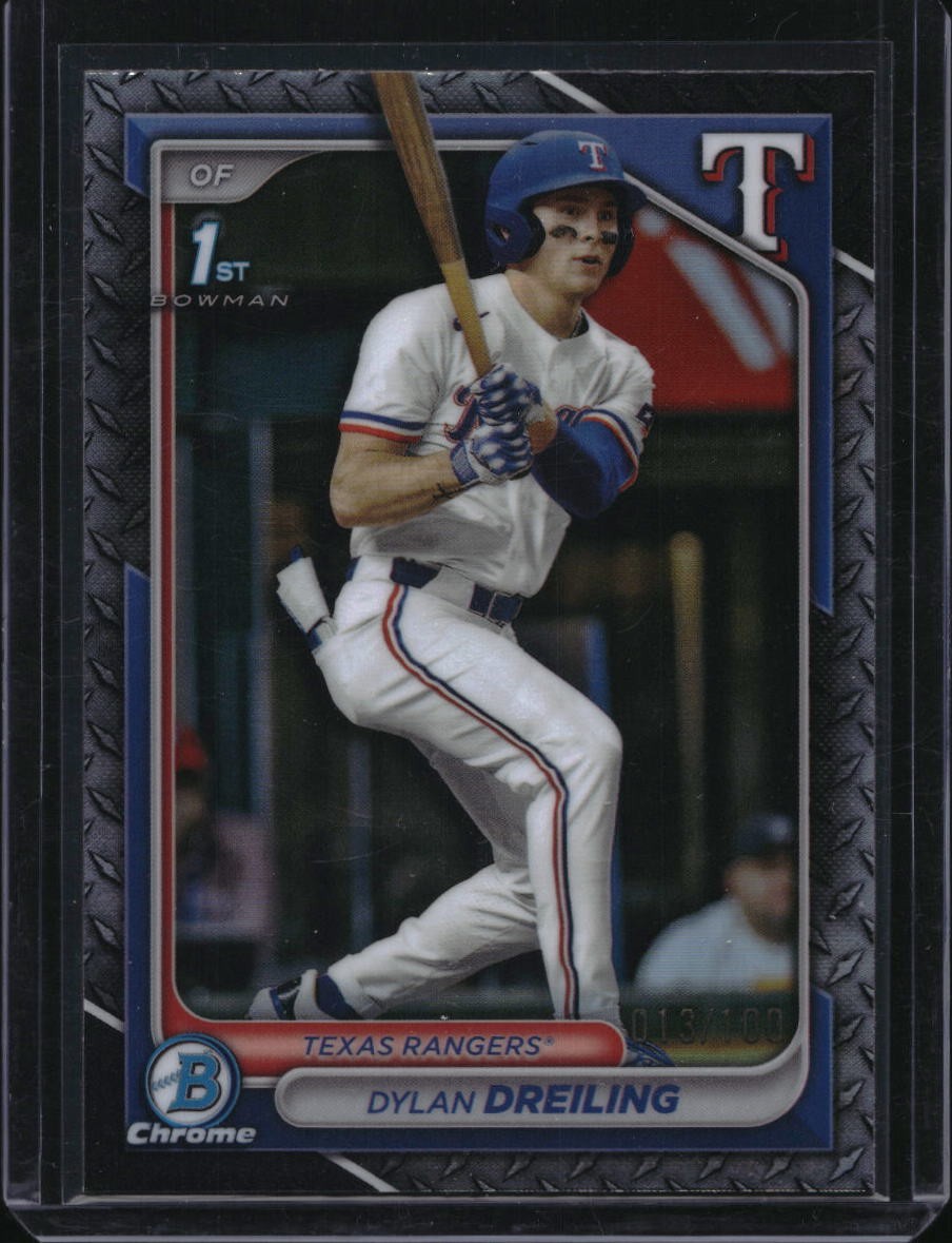 2024 Bowman Draft #BDC-42 Dylan Dreiling Chrome Steel Metal Refractor #/100