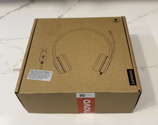 Lenovo 100 USB Stereo Headphones with Microphone 4XD0X88524 L09 Wired Open Box