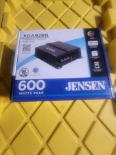 Jensen XDA92RB 600W 2 Channel Car Amplifier, New!
