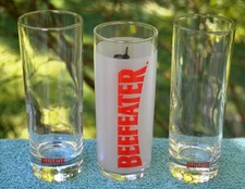 SET OF 3 BEEFEATER LONDON DRY GIN HI-BALL GLASSES