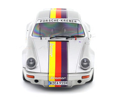Porsche 1:18 Solido 1973 911 RSR 930 Kremer Rally Silver Diecast Model Car