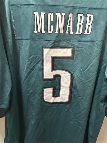 PHILADELPHIA EAGLES Men Jersey Nike Sz L Green DONOVAN McNABB #5 New Without Tag - Picture 12 of 12