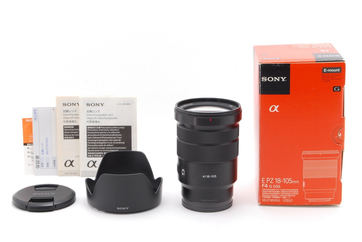 Top MINT in BOX] SONY E PZ 18-105mm f/4 G OSS SELP18105G Black
