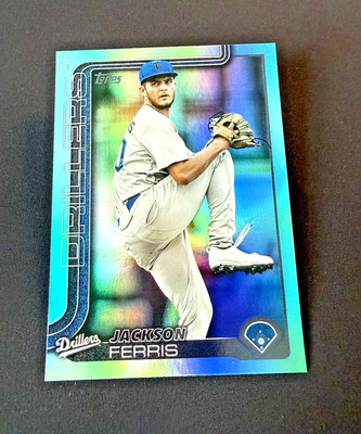 2025 Topps Pro Debut Dodgers Jackson Ferris #PD-65 Aqua Foil /75