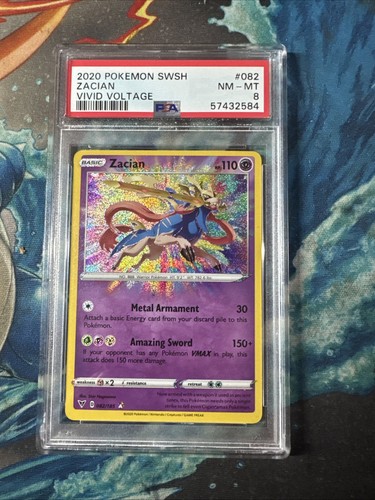 Zacian graded PSA 8 for sale on eBay