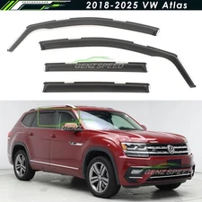 For 2018-2025 Volkswagen Atlas In-Channel Rain Guards Window Visors Vent Shade