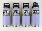FOUR(4) YETI Rambler 36 oz Water Bottle SS with Chug Cap Cosmic Lilac Purple