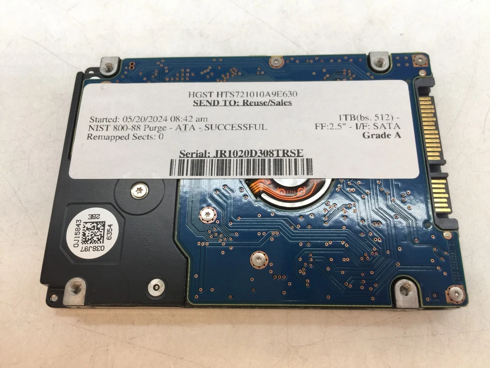 HGST 1TB HTS721010A9E630 SATA 2.5" Internal HDD Hard Drive GRADE A FREE S/H - Image 4 of 4