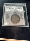 1921  Coin Mart  Graded Canadian,  ¢25  Cent, **VG-8**