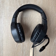 Bugha LED Gaming Headset Headphones Lights Black Aux  USB Audio Mic