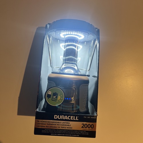 Duracell 2000 Lumen LED Flashlight BuildIn Battery Solar/Cable Charging Feature - Picture 12 of 14
