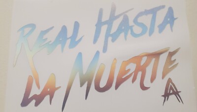 Anuel AA Real Hasta La Muerte Sticker Vinyl Decal Car Windows Waterproof! Holo