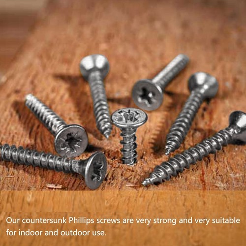 M2 - M3.5 A4 MARINE GRADE STAINLESS STEEL COUNTERSUNK SELF TAPPING WOOD SCREWS - Picture 7 of 7
