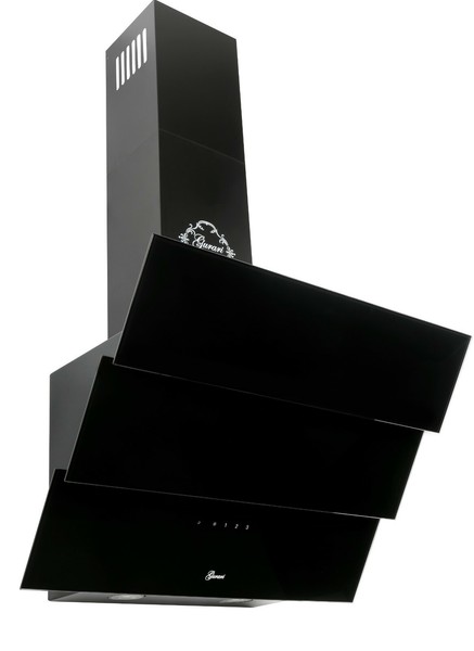 Gurari 267 Prime Luxus Dunstabzugshaube 60Cm 1000M³/H Kopffreihaube Schwarz Glas-image