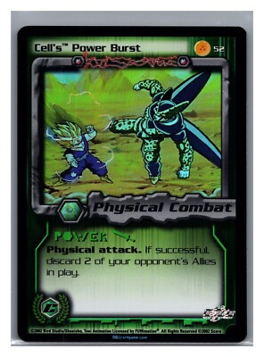 1x DBZ CCG CELL'S POWER BURST 52 HOLO FOIL CELL GAMES SAGA DRAGON BALL Z