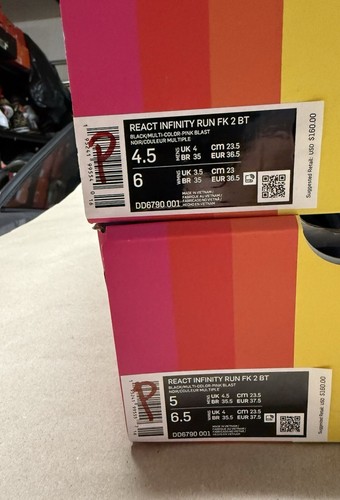 Size 4.5 - Nike React Infinity Run Flyknit 2 Be True - Picture 7 of 7