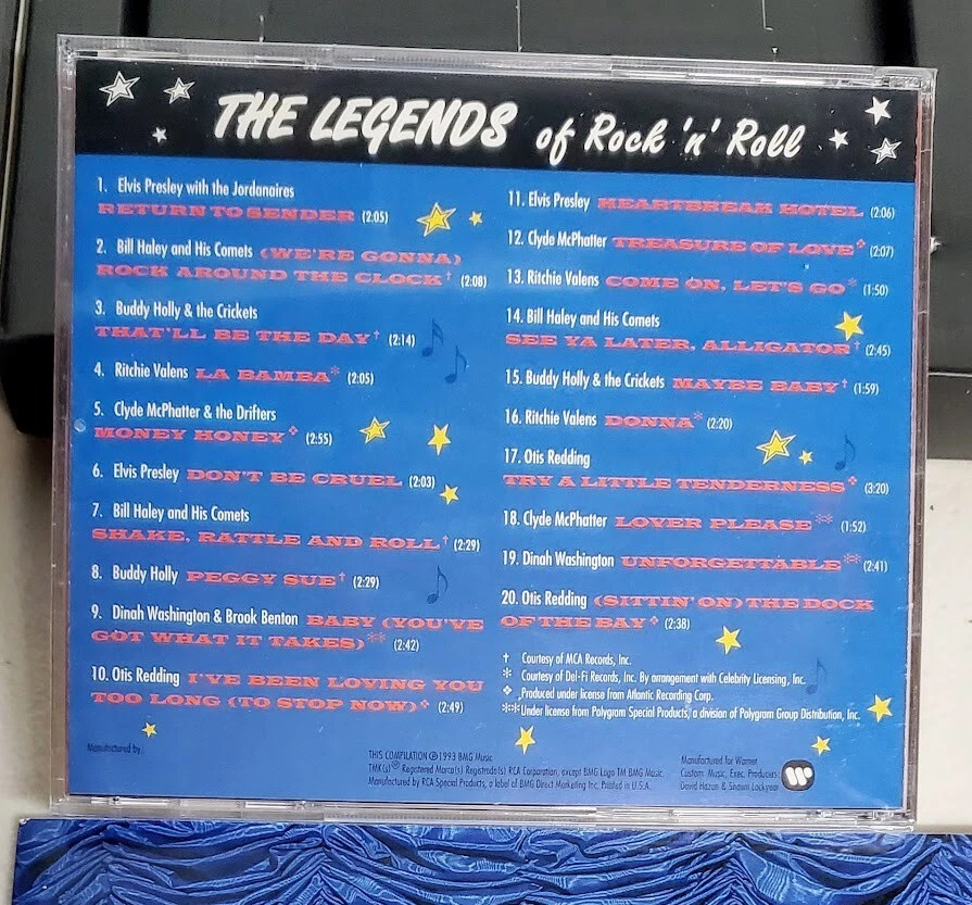 THE LEGENDS OF ROCK N ROLL MUSIC CD Brand New & includes Booklet - *NO STAMPS* Foto 4 de 4