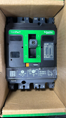 Circuit breaker ComPacT NSX250F, 36kA at 415VAC, TMD trip unit 200A, 50 degrees