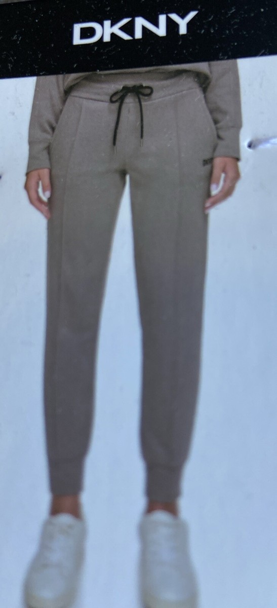 DKNY Womens Fleece Jogger Steel XXL Drawstring Pockets NWT UK