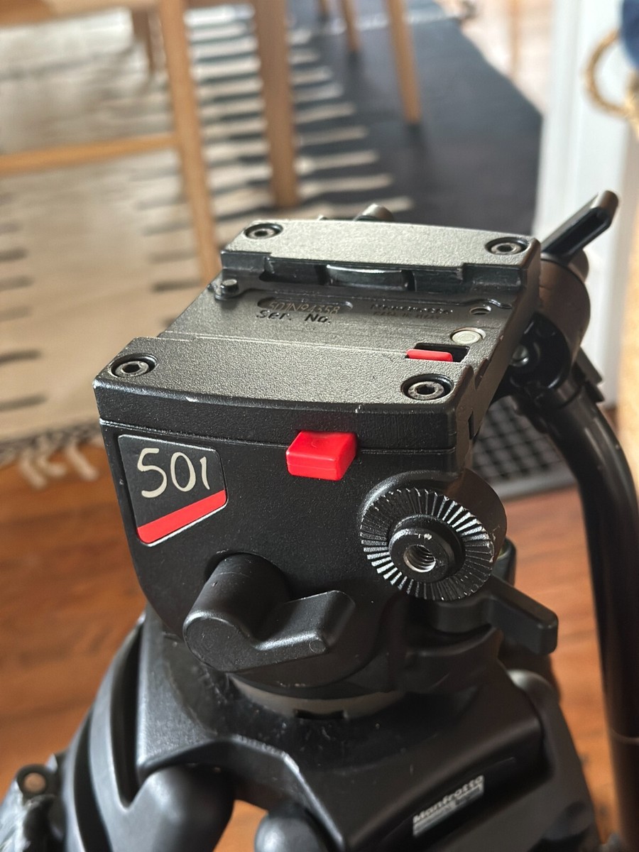 MANFROTTO 525MVB TRIPOD PRO MVH501 FLUID VIDEO HEAD | eBay