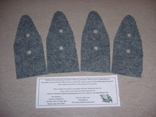 Pinball Cabinet Leg Protectors, Original Fabric Design, Grey, Quick Shipping!