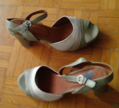 Sandalo DONNA Nuovo. Bicolore: Beige e verde Misura: 39 - Foto 4 di 4